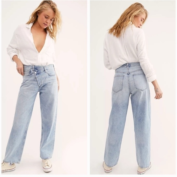 Agolde Denim - AGOLDE Criss Cross Upsized Jean in Suburbia